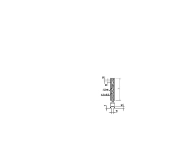 Mazeichnung 2 OBO CL2510P2000FS Profilschiene band vz