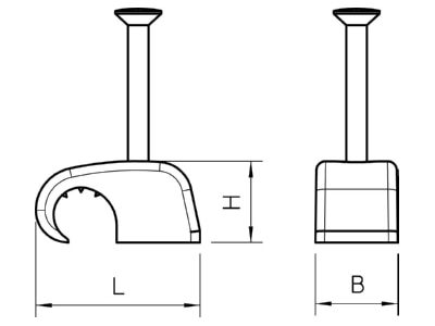 Mazeichnung 1 OBO 2026 25 LGR SP Haft Clip m Nagel
