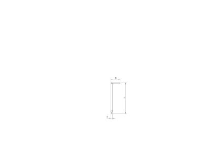 Dimensional drawing 2 OBO 1101 3 4x70 Hook nail 3 4x70mm