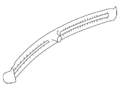 Dimensional drawing Kleinhuis 794 100 Cable bracket 126 5mm