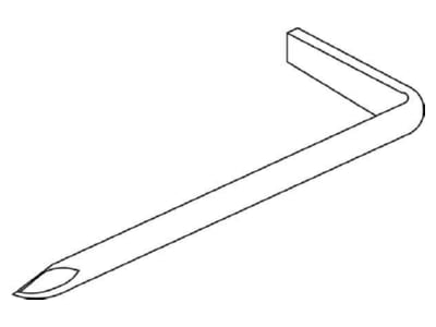 Line drawing Kleinhuis 731 60 Hook nail 3x60mm
