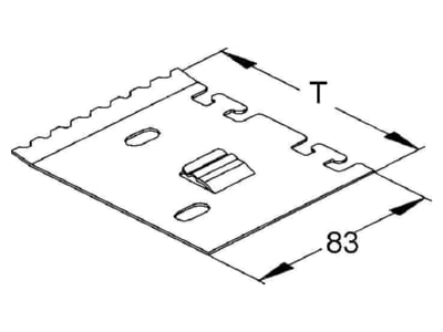 Product image Niedax LZTP 100 Mounting for separation profile
