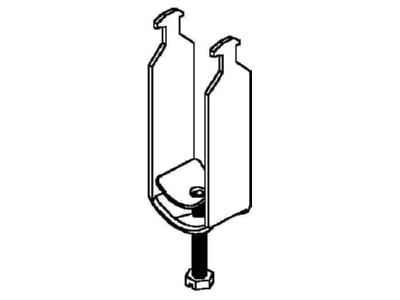 Strichzeichnung Niedax BAK 14 2 Buegelschelle 2x 10 14mm