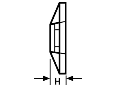 Mazeichnung 2 Hellermann Tyton MB4CA S  N66 NA C1 Befestigungssockel