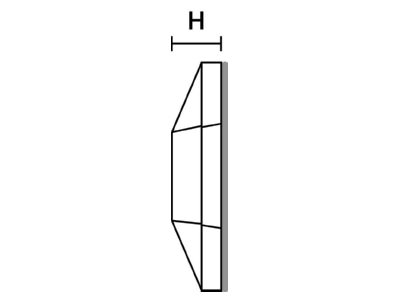 Mazeichnung 5 Hellermann Tyton MB4CA S  N66 NA C1 Befestigungssockel