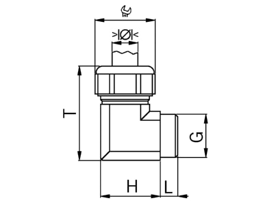 Mazeichnung Kaiser 5215 11 105 Winkel PA Pg11