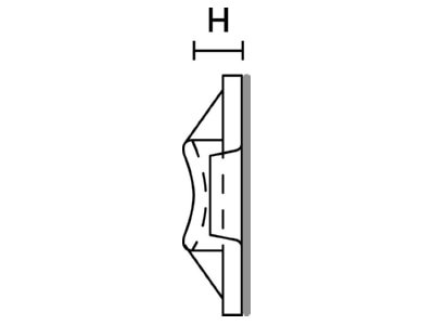 Mazeichnung 3 Hellermann Tyton TY8G1S N66 NA Befestigungssockel