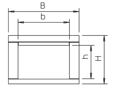 Dimensional drawing 1 OBO BSK 120506 Fire resistant duct I120 E90
