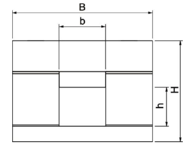 Dimensional drawing 2 OBO BSK 120506 Fire resistant duct I120 E90