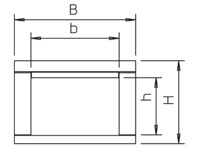 Mazeichnung 2 OBO BSK 121026 Brandschutzkanal 105x260mm gr