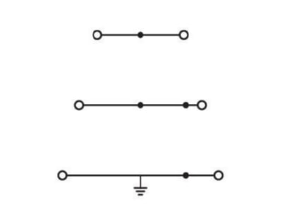 Circuit diagram WAGO 280 557 Ground terminal block 3 p 5mm