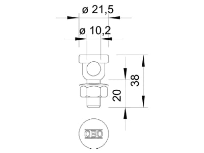 Mazeichnung 2 OBO 5000 Klemmschraube Fix Kontakt