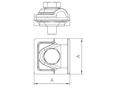 Mazeichnung 2 OBO 249 8 10 ALU Schnellverbinder Vario Aluminium