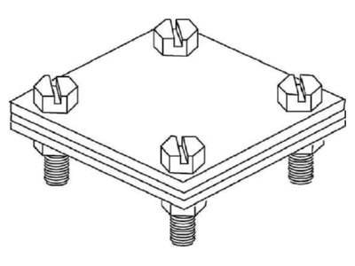 Line drawing Kleinhuis 28 30A Cross connector lightning protection
