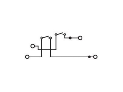 Circuit diagram WAGO 2002 2951 Disconnect terminal block 16A 2 p 5 2mm