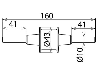 Mazeichnung 1 Dehn KFSU Trennfunkenstrecke m 2Anschl  Rd10 NIRO