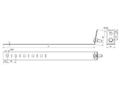 Mazeichnung 1 Dehn 423 019 Regenrohrschelle 60 100mm NIRO