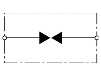 Circuit diagram 1 Dehn DSFS Spark gap for lighting protection

