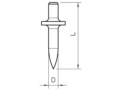 Mazeichnung 1 OBO 903 RB 15 Einschlagduebel ohne Gewinde L15mm