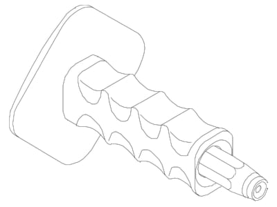 Dimensional drawing 1 OBO 915 RBS M4 Nail driver 4mm
