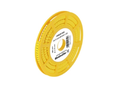 Produktbild Weidmueller CLI C2 4GE SW 0 CD Leitermarkierer Zahl 0 gelb 2 5 16