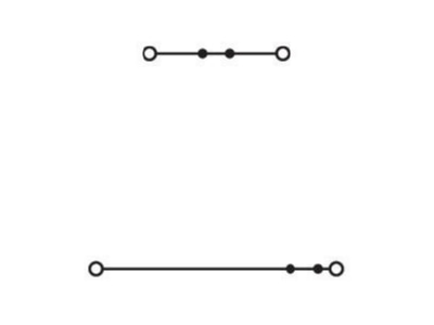 Schaltbild WAGO 870 501 Doppelstockklemme 0 08 2 4mmq grau L L