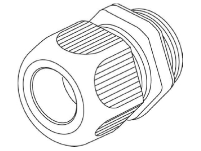 Dimensional drawing 2 Kleinhuis 1234VM1601 Cable gland   core connector M16