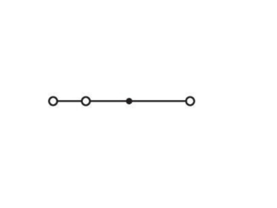 Circuit diagram WAGO 284 681 Feed through terminal block 10mm 57A