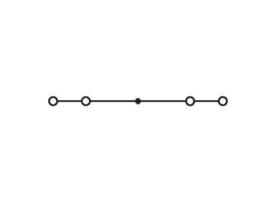 Circuit diagram WAGO 279 831 Feed through terminal block 4mm 18A