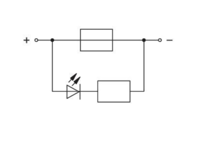Circuit diagram WAGO 282 698 281 449 Blade fuse terminal block 25A 8mm