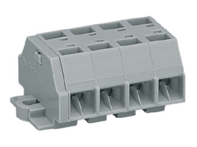 Produktbild WAGO 260 204 4 L Klemme 2x0 08 1 5mmq grau