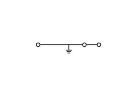 Circuit diagram WAGO 870 687 Ground terminal block 1 p 5mm