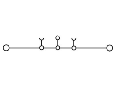 Circuit diagram Weidmueller WDU 4 Feed through terminal block 6mm 32A