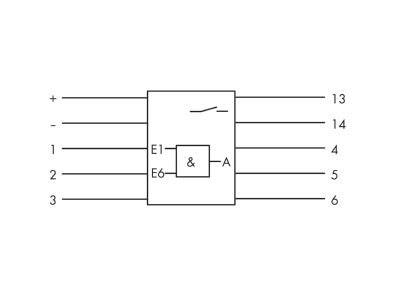 Circuit diagram WAGO 286 826 Component terminal block
