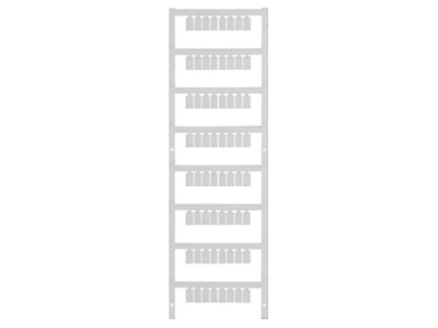 Dimensional drawing Weidmueller MF 10 6 MC NEUTRAL Label for terminal block 6mm white