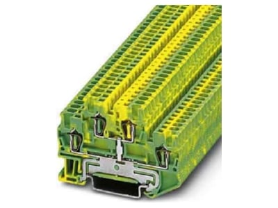 Product image 1 Phoenix STTB 1 5 PE Ground terminal block 2 p 4 2mm
