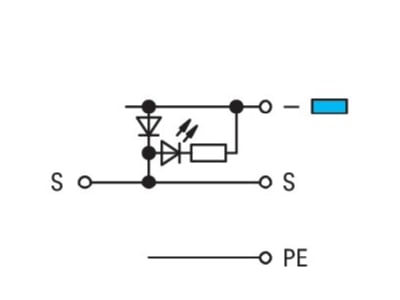 Circuit diagram WAGO 280 572 281 420 Sensor actuator terminal block 1 p 5mm