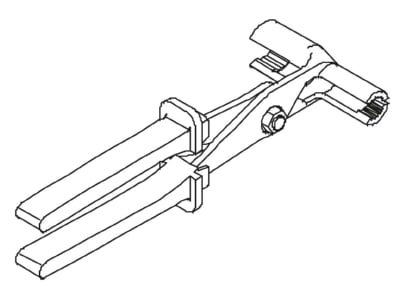 Dimensional drawing 2 OBO 186 Standard pipe wrench 0   25mm