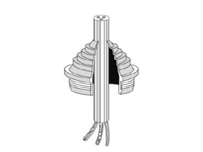 Mazeichnung Hensel STM 32 Stufenstutzen M32 IP55