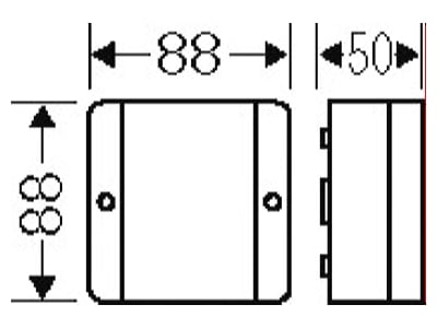 Mazeichnung Hensel DE 9320 Kabelabzweigdose leer