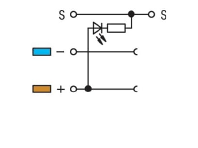 Circuit diagram WAGO 270 560 281 507 Sensor actuator terminal block 3 p 5mm