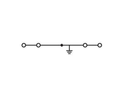 Circuit diagram WAGO 279 838 Ground terminal block 1 p 4mm