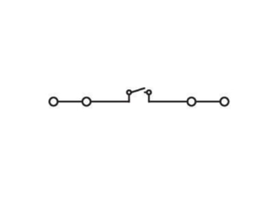 Circuit diagram WAGO 280 883 Disconnect terminal block 16A 1 p 5mm