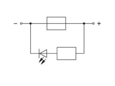 Circuit diagram WAGO 282 698 281 429 Blade fuse terminal block 25A 8mm
