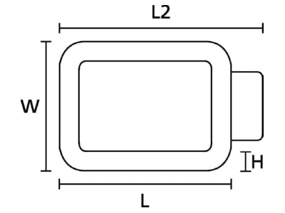 Mazeichnung 1 Hellermann Tyton R1 PVC BK D1 Befestigungsschelle