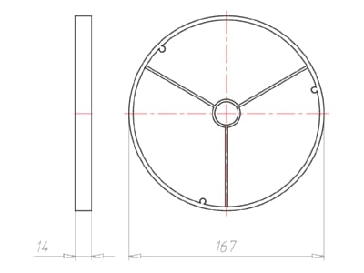 Mazeichnung Kaiser 1293 16 Frontring 160mm f KompaX 1 3