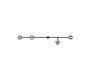 Circuit diagram WAGO 282 687 999 950 Ground terminal block 1 p 8mm