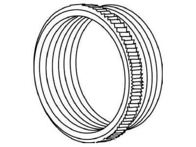 Dimensional drawing 1 Kleinhuis 44M2516 Adapter ring M16   M25 brass
