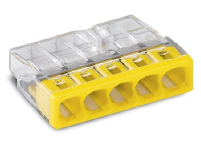 Product image WAGO 2273 205 Screwless connection terminal 5x 0 5 2 5 yellow 
