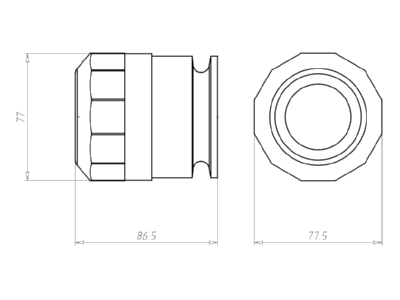 Mazeichnung Kaiser 9459 03 Dosenschott System DS 90